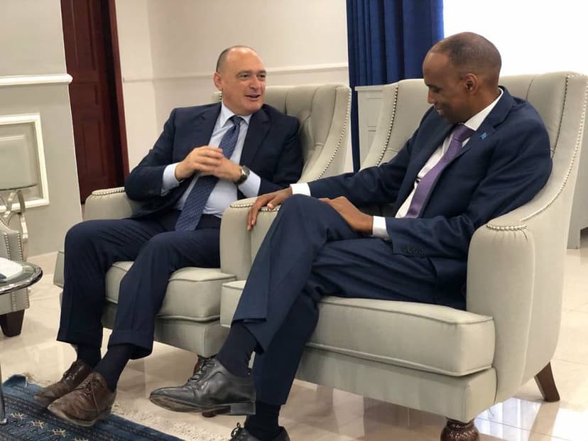 Ra’isul Wasaare Khayre oo Xafiiskiisa ku qaabilay wafdi ka socda dowladda Talyaaniga