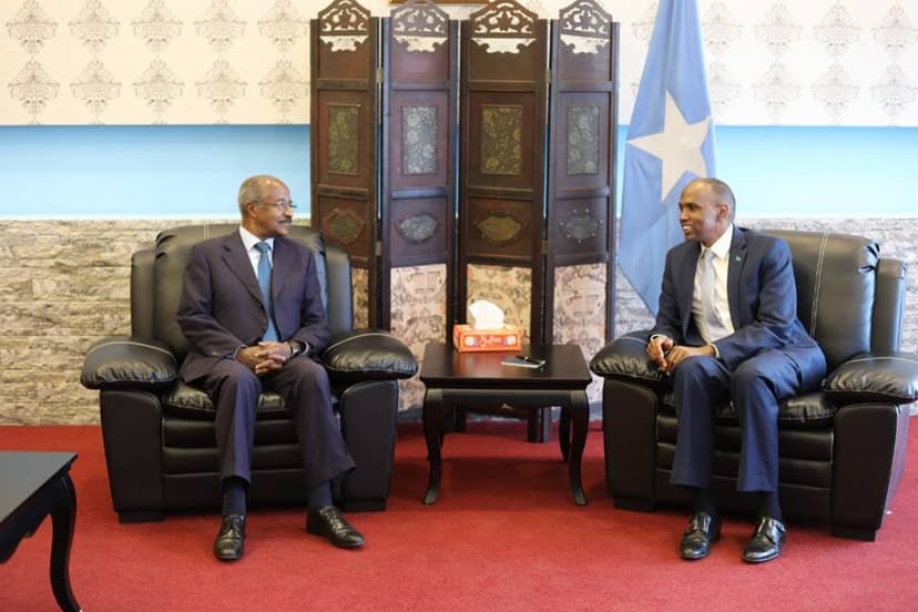Somali Prime Minister welcomes high-level Eritrean delegation in Mogadishu