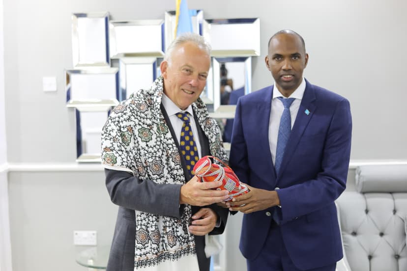 Somali prime minister bids farewell to Keating