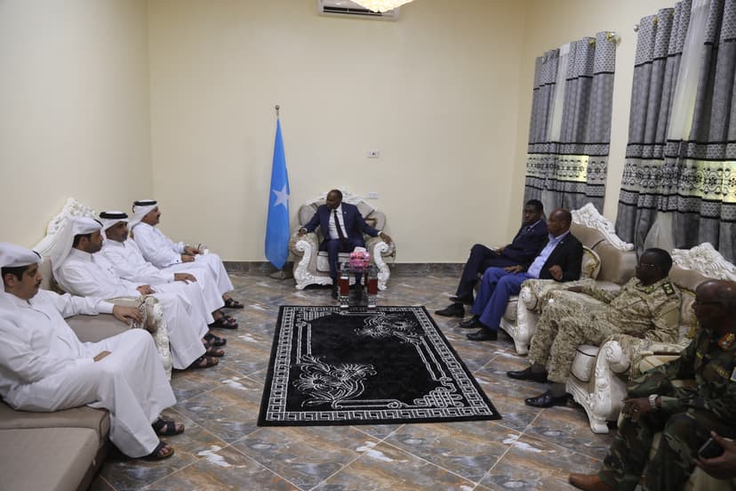 Ra’iisul Wasaare Khayre Oo Dhuusamareeb Ku Qaabilay Wafdi Ka Socda Wasaaradda Difaaca Qatar
