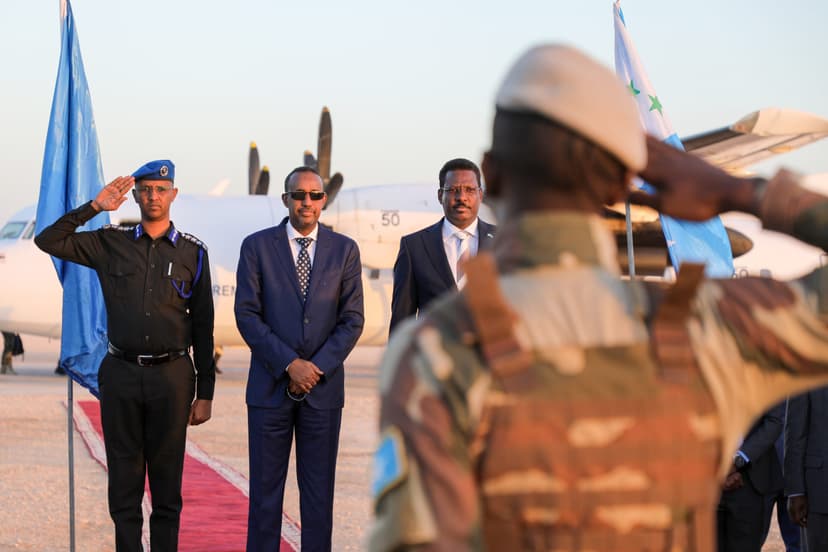 Ra’iisul Wasaare Rooble oo si weyn loogu soo dhaweeyey Galmudug