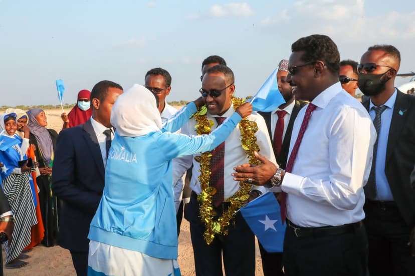 Ra’iisul Wasaare Rooble oo gaaray Dhuusamareeb