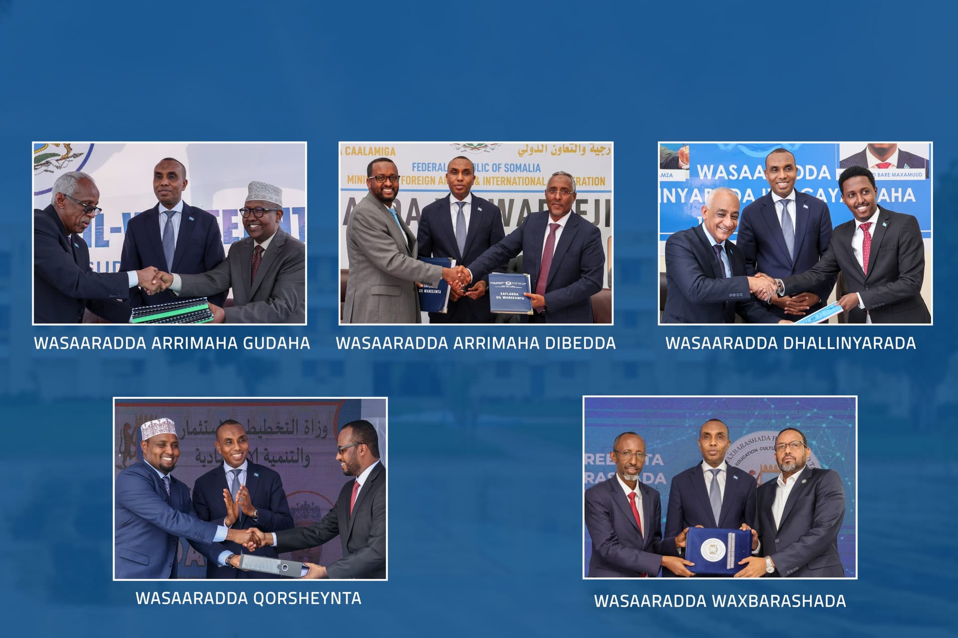 Ra’iisul Wasaare Xamse oo xilalka u kala wareejiyey shan kamid ah Wasiirrada Cusub ee XFS