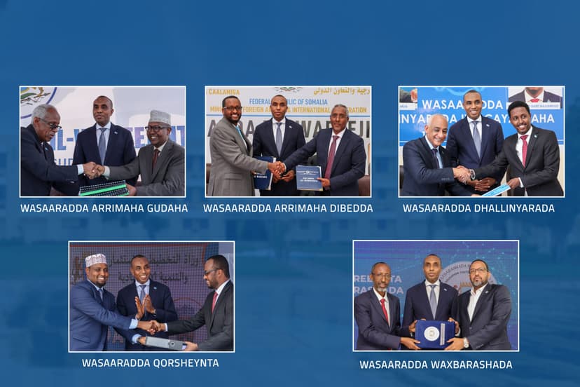 Ra’iisul Wasaare Xamse oo xilalka u kala wareejiyey shan kamid ah Wasiirrada Cusub ee XFS