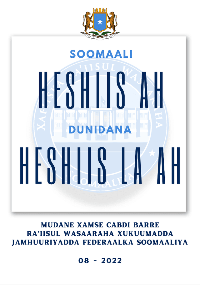 PILLAR 6: SOMALIA AT PEACE WITH THE WORLD
