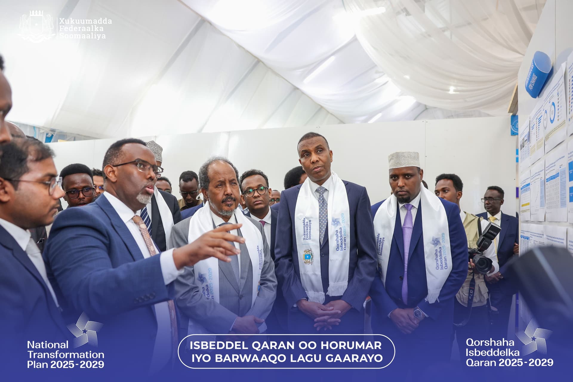 Xukuumadda DanQaran ayaa maanta soo bandhigtay Qoraalka Qorshaha Isbeddelka Qaranka (NTP) 2025-2029