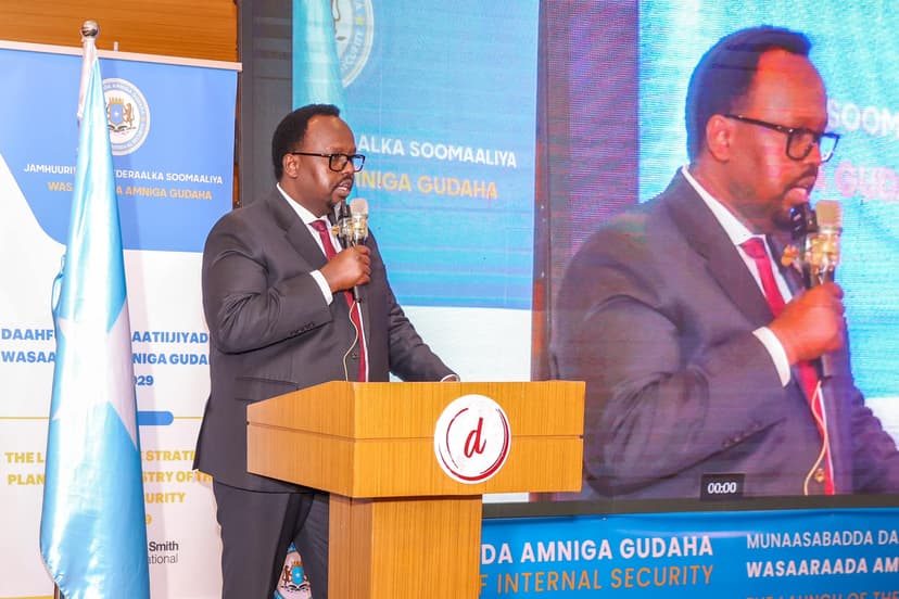 Ra’iisul Wasaare ku xigeen Saalax Axmed Jaamac oo maanta daah-furay qorshaha Istaraatiijiyadda Wasaaradda Amniga