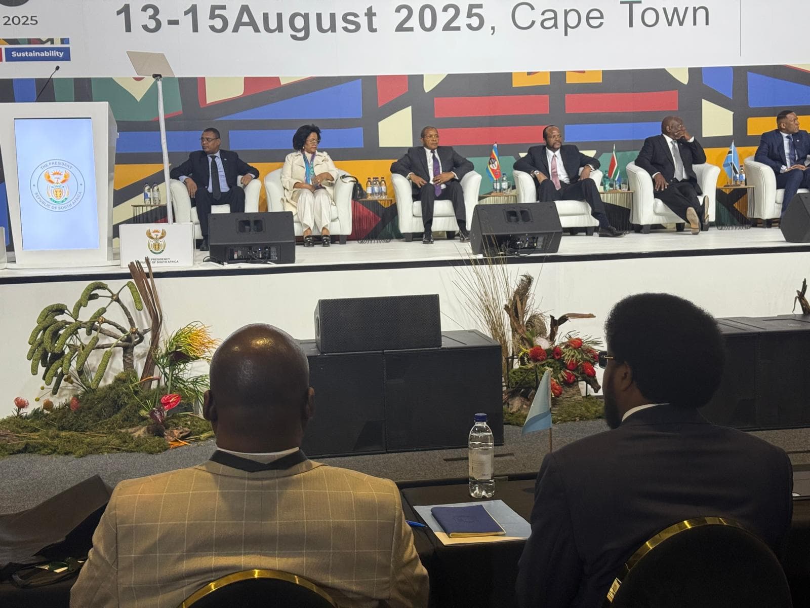 Ra’iisul Wasaare ku xigeenka labaad oo Cape town uga qeyb galay shirka Maalgashiga Biyaha ee Qaaradda Afrika