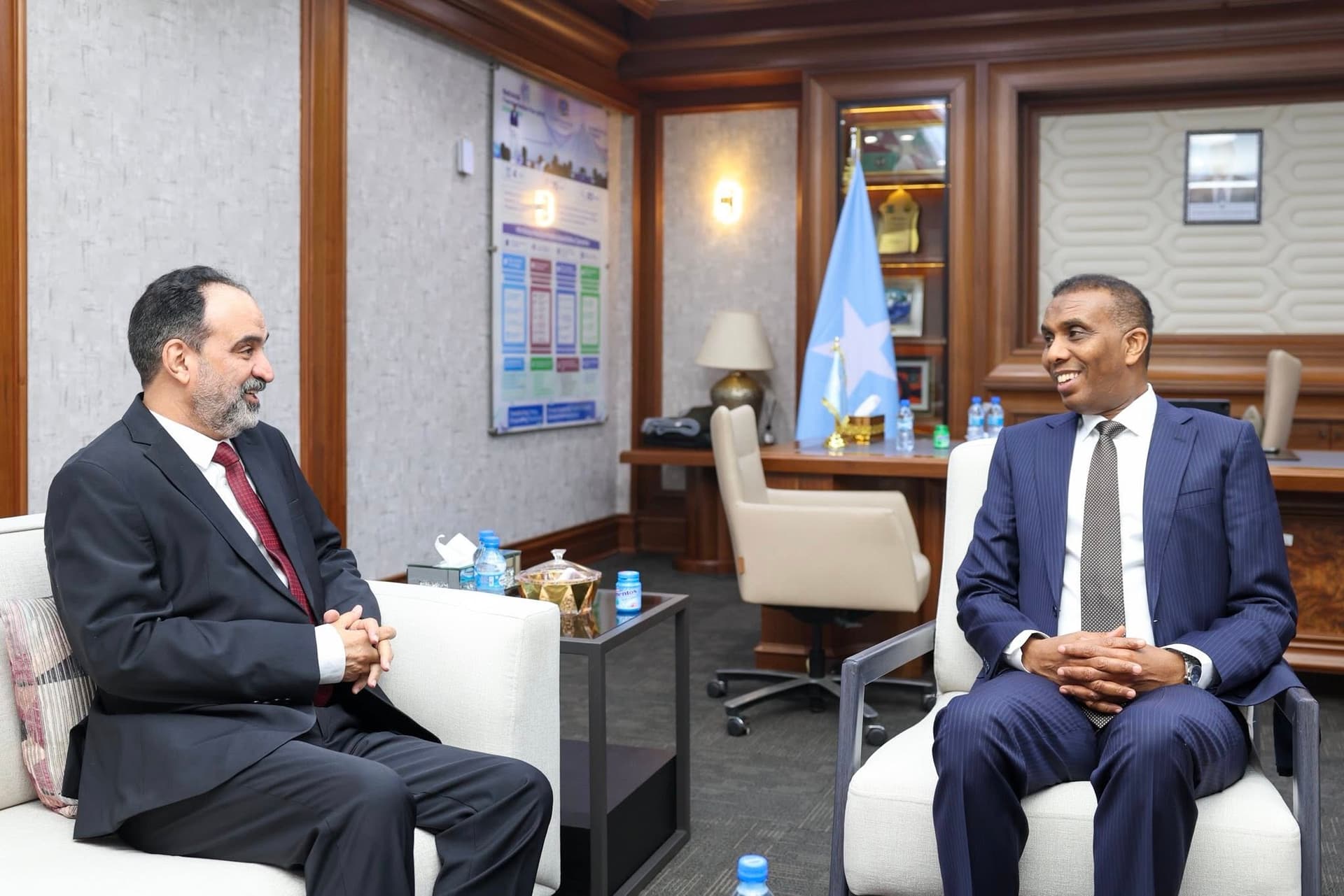 Ra’iisul Wasaaraha dalka oo qaabilay Safiirka Jaamacadda Carabta u fadhiya Soomaaliya, Mudane, Cabdalla Cuteybi