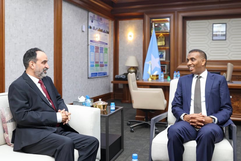 Ra’iisul Wasaaraha dalka oo qaabilay Safiirka Jaamacadda Carabta u fadhiya Soomaaliya, Mudane, Cabdalla Cuteybi