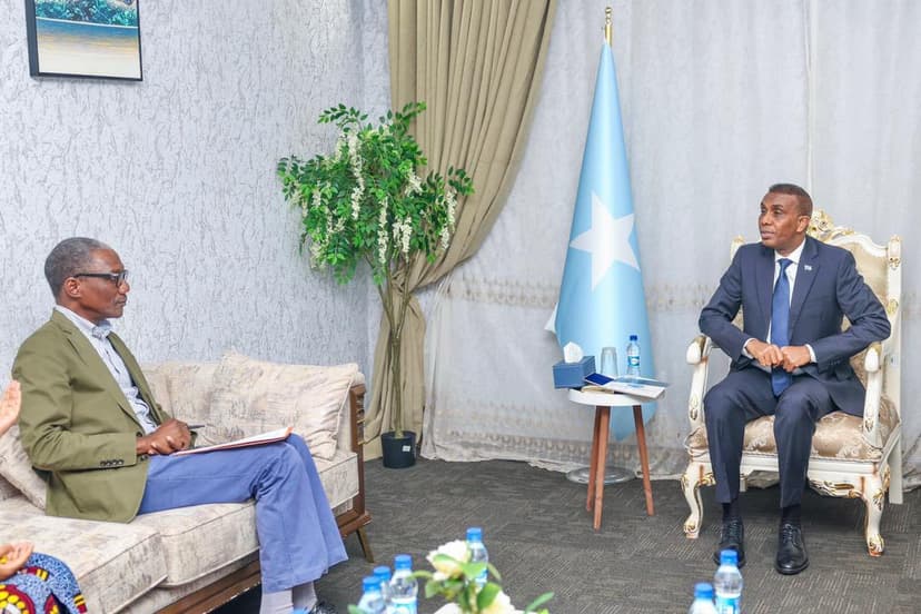 Ra’iisul Wasaaraha dalka oo qaabilay Agaasimaha Bariga iyo Bartamaha Afrika ee hey’adda Care International, Mr Apollo Gabzira
