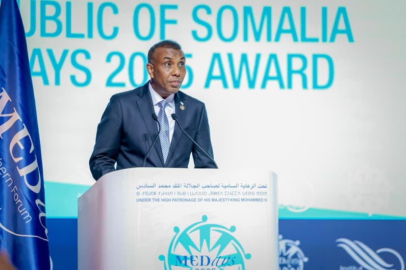 H.E. Hamza Abdi Barre, Prime Minister of the Federal Republic of Somalia, delivered the opening address at the 17th annual MEdays Forum in the Kingdom of Morocco.