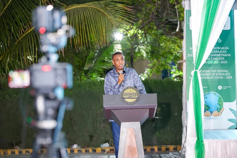 Ra’iisul Wasaare Xamsa Cabdi Barre oo Ka Qayb Galay Bandhigga Natiijooyinka COP30, Kuna Baaqay Gurmad Degdeg ah oo Loogu Fidiyo Dadka Abaaraha Saameeyeen