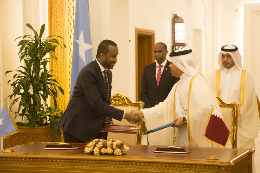 Dawladaha Soomaaliya Iyo Qatar Oo Kala Saxiixday Heshiisyo Muhiim Ah
