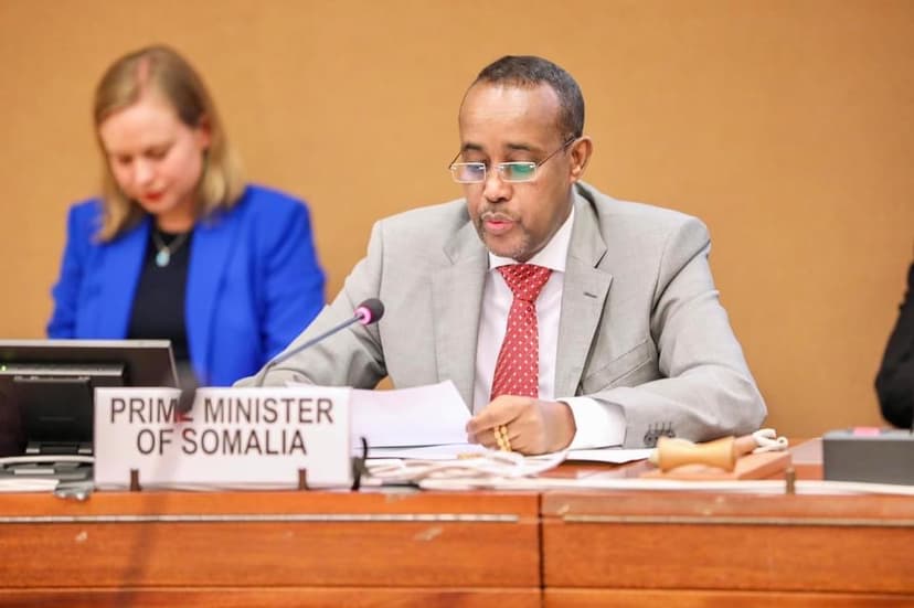 Ra’iisul Wasaare Rooble oo khudbad ka jeediyay Shirka Caalamiga ah ee Abaaraha Geeska Afrika
