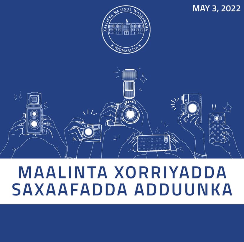 R/Wasaare Rooble oo suxufiyiinta Soomaaliyeed ugu hambalyeeyay munaasabadda 3-da May oo ah Maalinta Xorriyadda Saxaafadda Adduunka.
