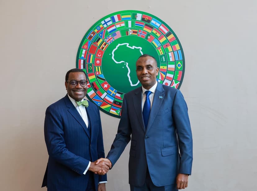 Ra’iisul Wasaare Xamsa ayaa kulan la qaatay Madaxwaynaha Bangiga Horumarinta Afrika