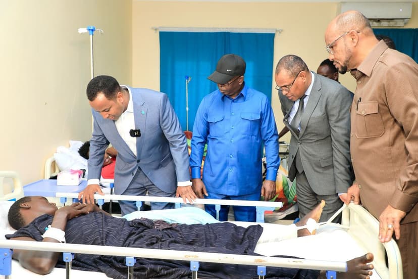 Guddiga Qaran ee taageerada la-dagaallanka khawaarijta oo booqday Isbitaallada caasimadda