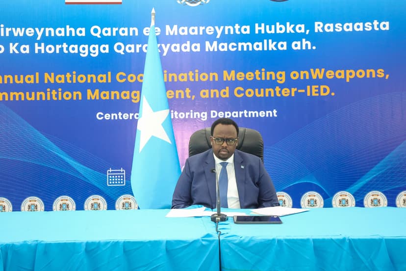 ku simaha Ra’iisul wasaaraha oo soo xiray shirweynaha Qaran ee Maareynta Hubka.