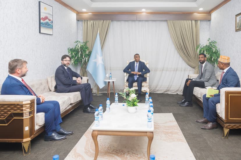 Ra’iisul Wasaare Xamsa oo qaabilay Danjiraha dowladda Turkiga iyo Madaxda hay’adda Favori