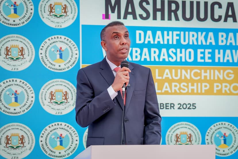 Ra’iisul Wasaare Xamsa: “Rajo Kaaba waa mashruuc Qaran oo daliil u ah sida ay Xukuumaddu xoogga u saarayso kobcinta aqoonta gabdhaha Soomaaliyeed”.