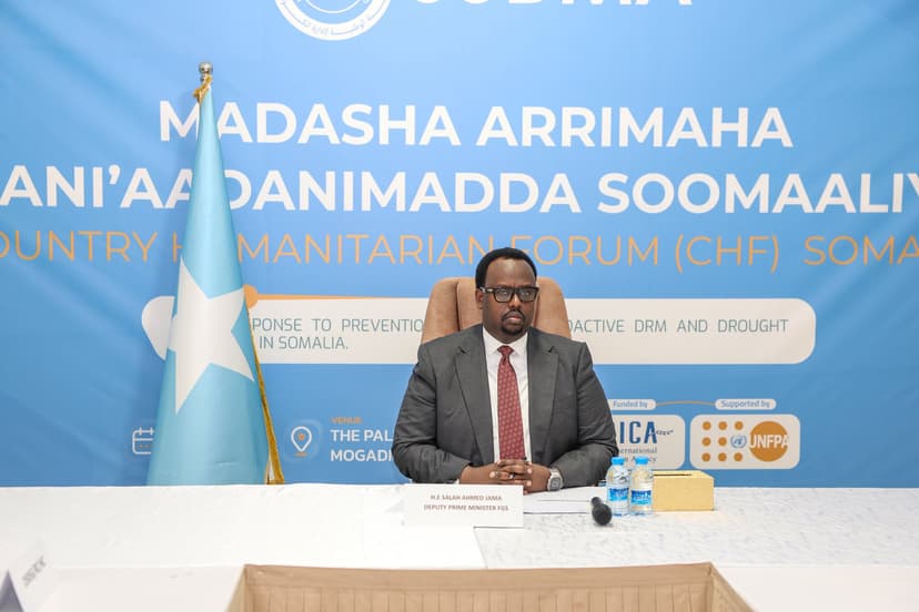 Ra’iisul Wasaare Ku-xigeenka XFS Saalax Axmed Jaamac oo Guddoomiyey Madasha Bani’aadanimada, Kuna Adkeeyay Dardargelinta Ka Hortagga Abaaraha